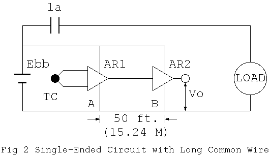 [Single-Ended Circuit with Long Common Wire]